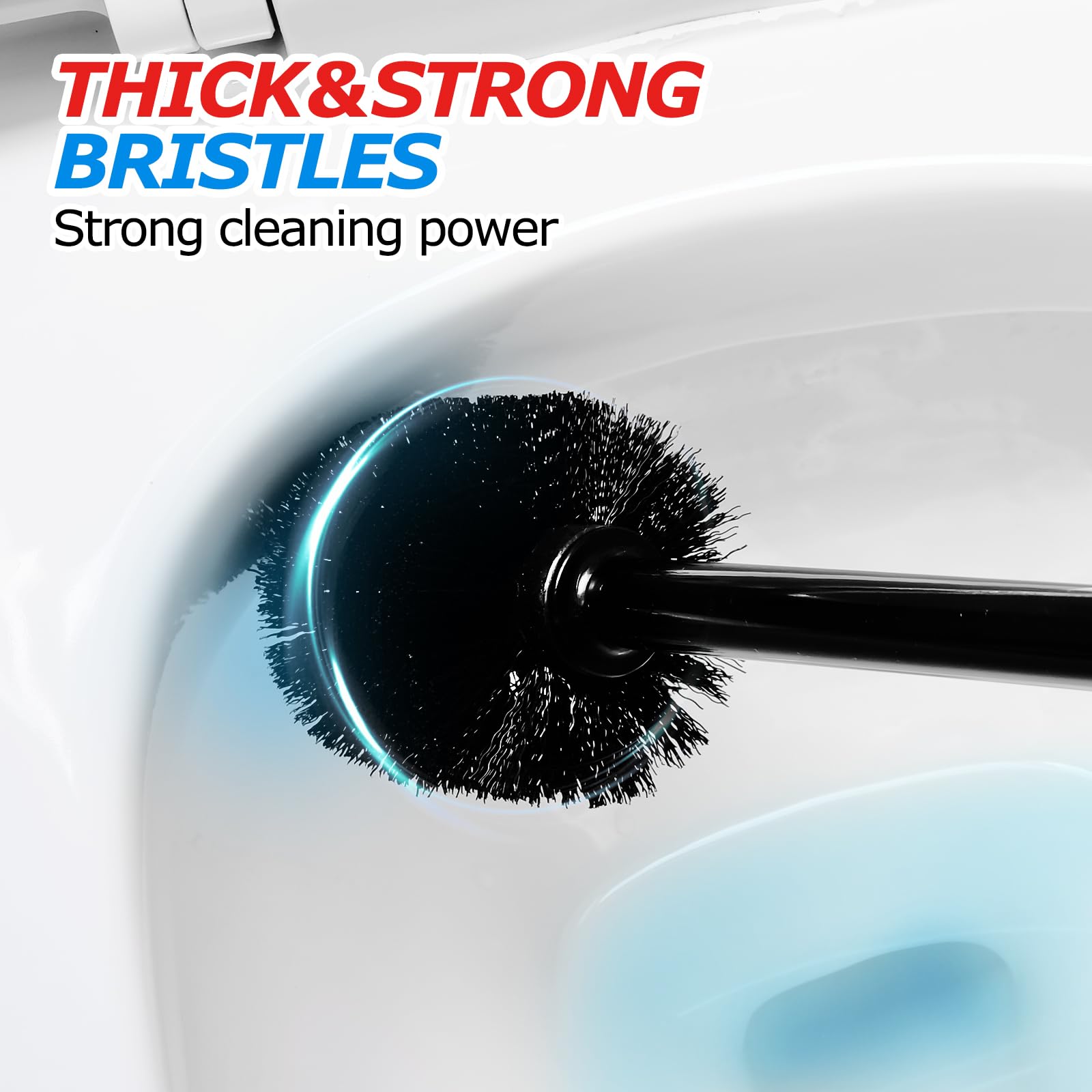 FORASTO holder with brush and plunger stored upright to prevent drips
