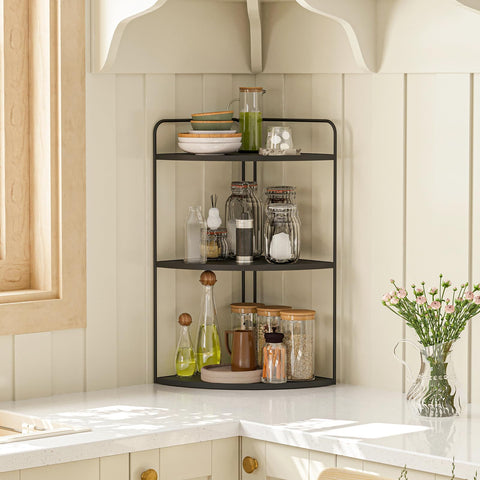 Forest Angle organizer in bathroom setting improving counter organization and look