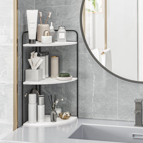Forest Angle styled in bathroom showing tidy countertop and accessibility