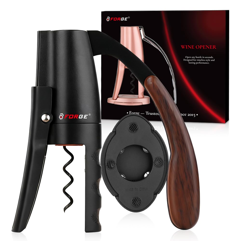 Forge front view and packaging showing compact, gift-ready design benefit
