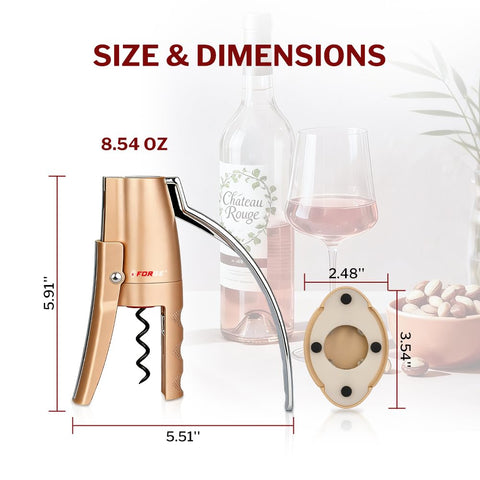Forge lifestyle scene at dinner table with opener adding style and convenience