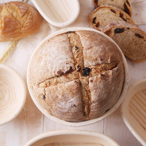 FORSUN removable cotton-linen liner detail, enables clean dough transfer