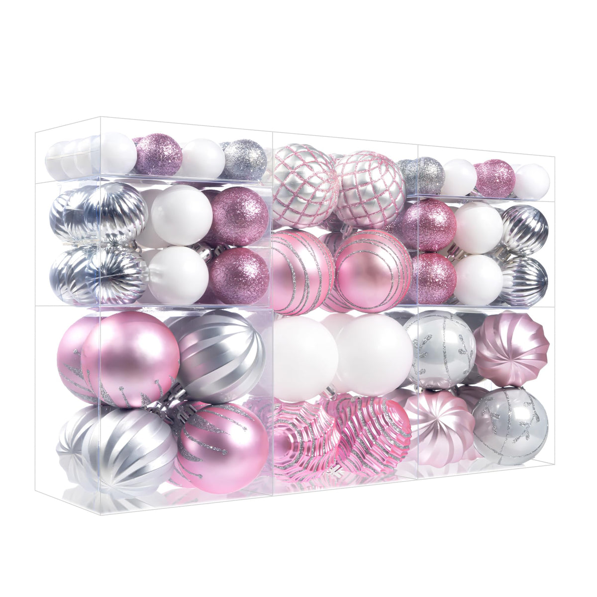 Forsylvanas Jewelry front packaging showing 100 ornaments and gift box benefit quick storage
