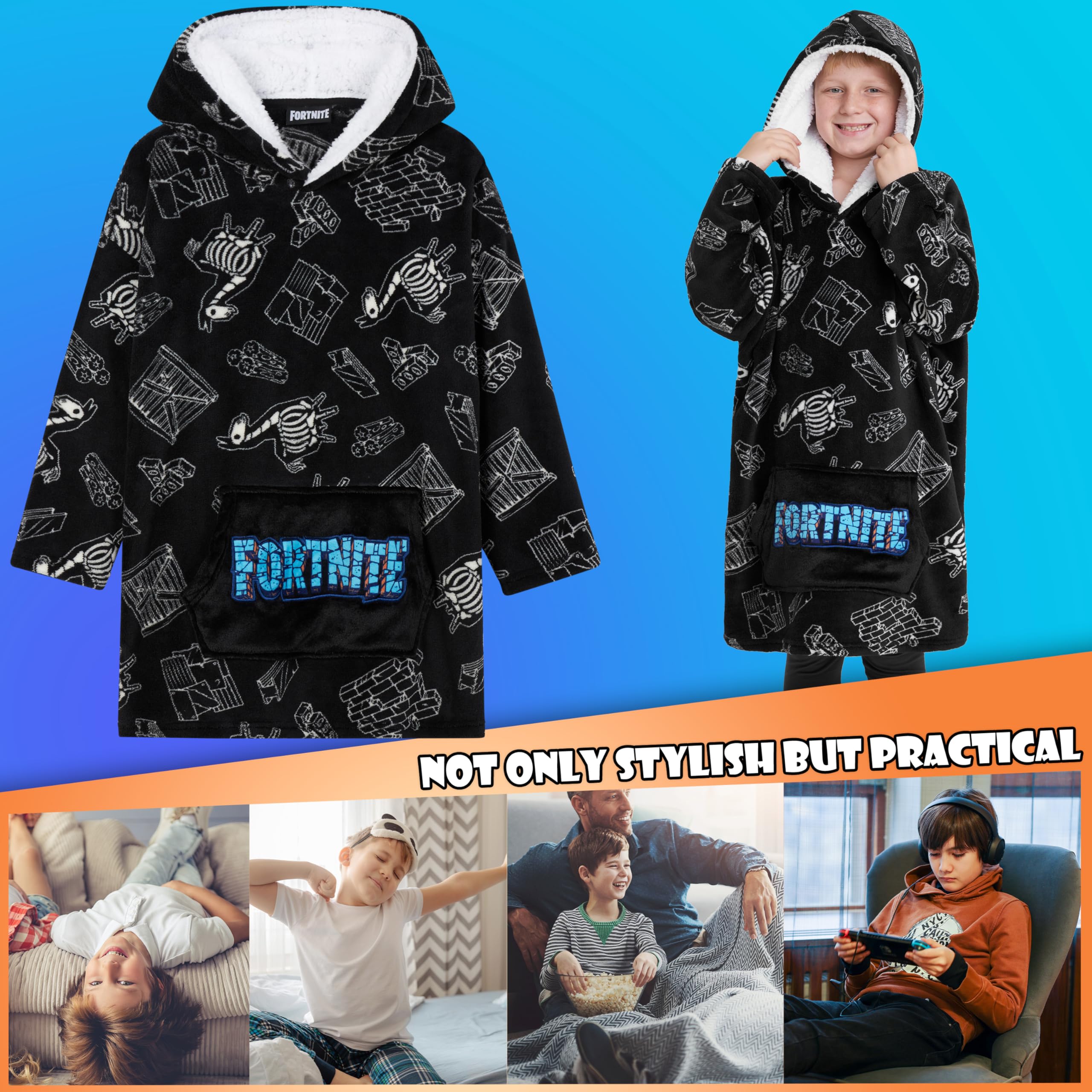 Fortnite sherpa hood closeup highlighting soft lining for warmth