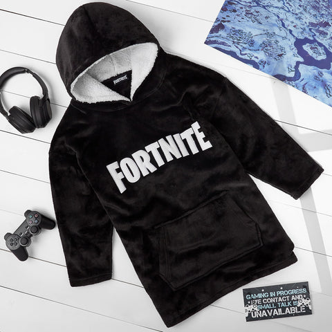 Fortnite sherpa-lined hood close-up highlighting plush warmth and comfort benefit
