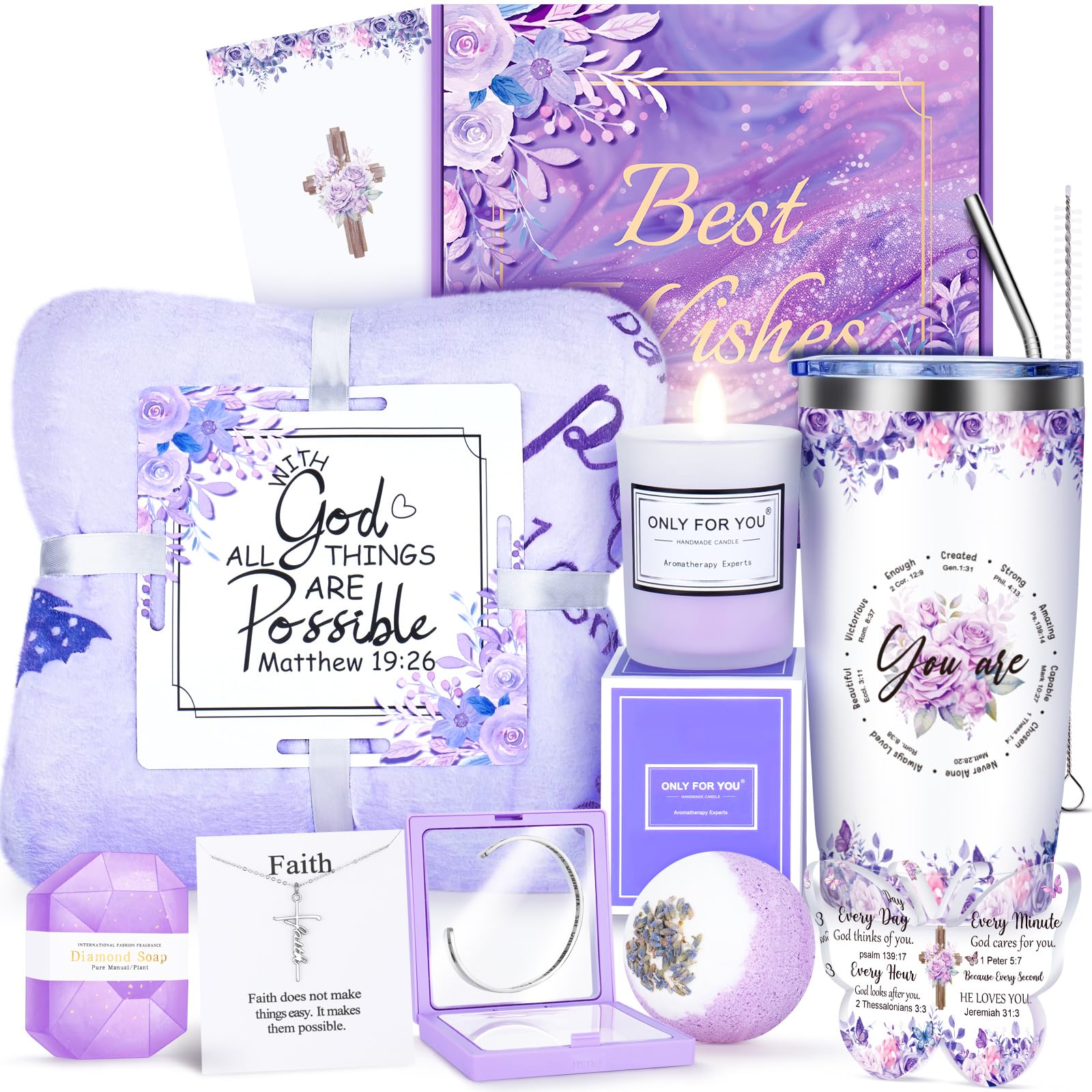 Fortuning's JDS front packaging showing purple gift box and neatly arranged items, evokes thoughtful presentation