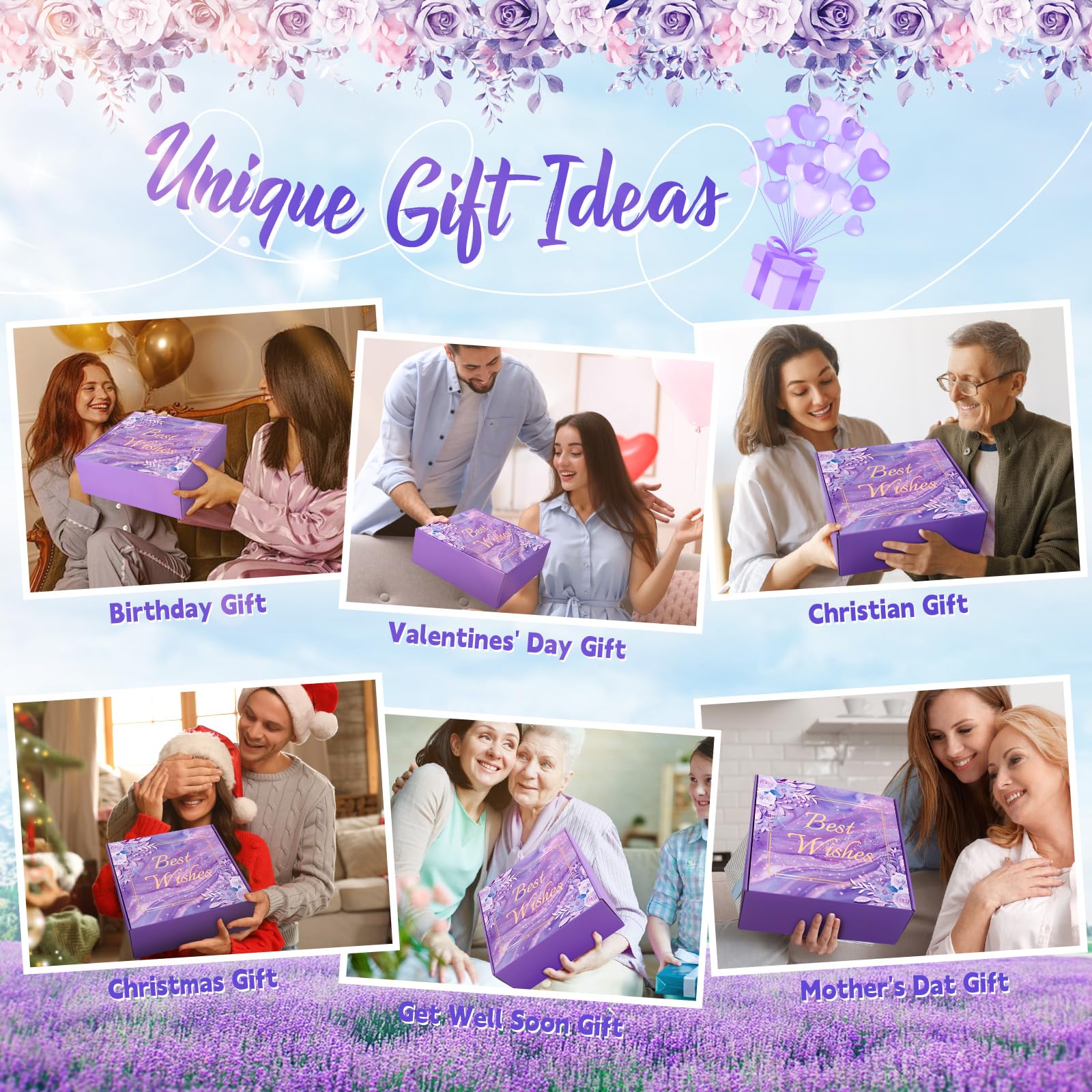Fortuning's JDS greeting card beside boxed items, ready for a personal handwritten message
