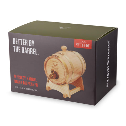 Foster & Rye packaged set with stopper and funnel ready for gifting