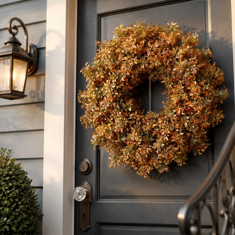 FOTEEWL in entryway styling suggesting cozy seasonal decor