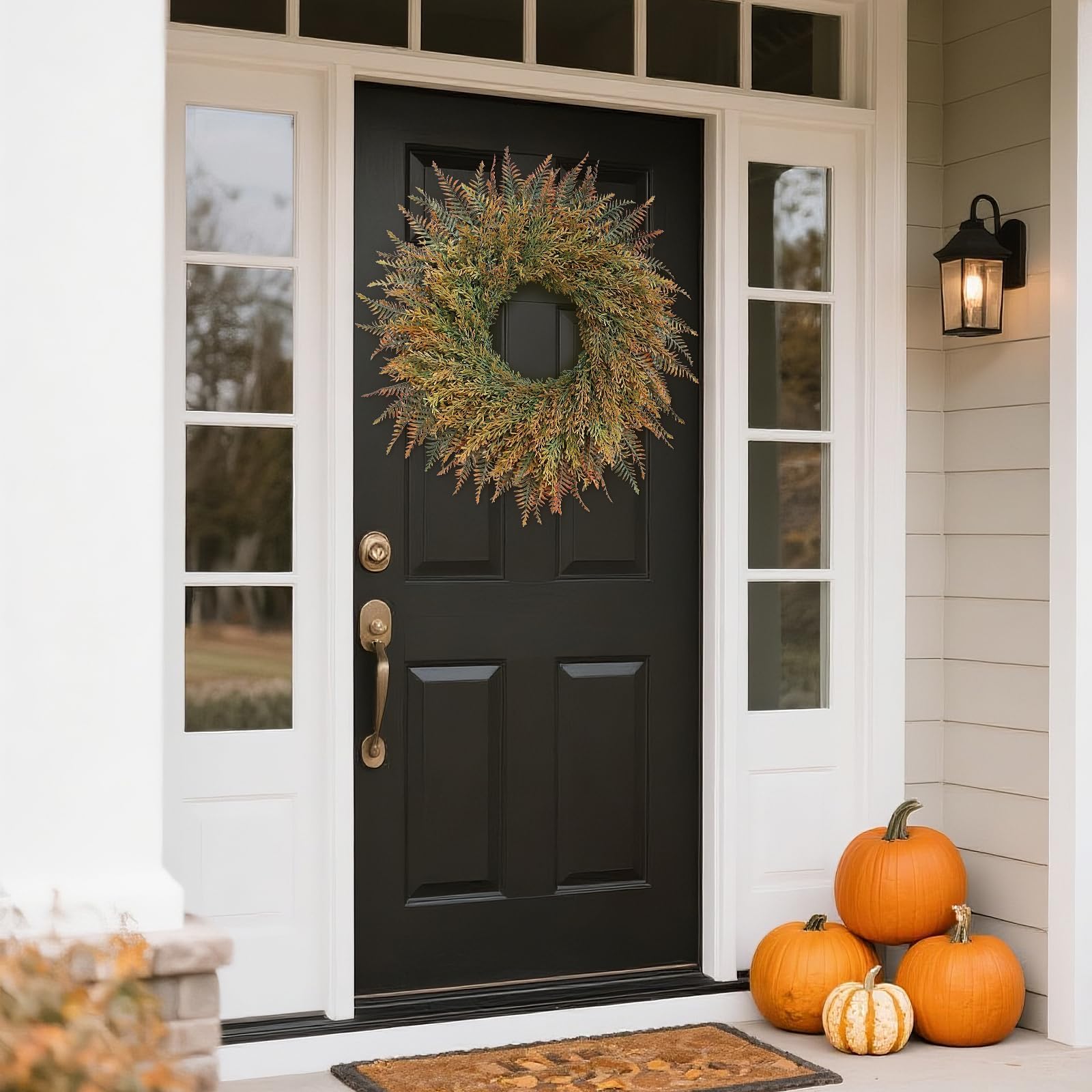 FOTEEWL lifestyle porch scene illustrating cozy fall ambiance