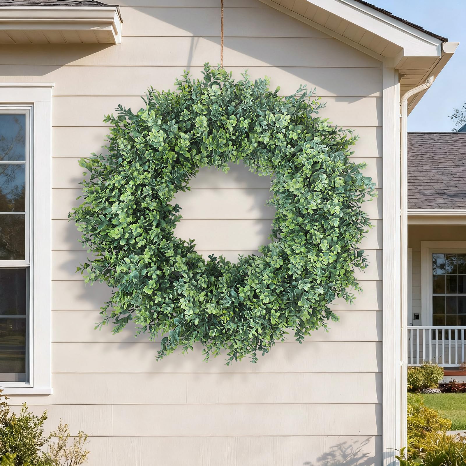 FOTEEWL wreath compressed packaging demonstrating safe delivery