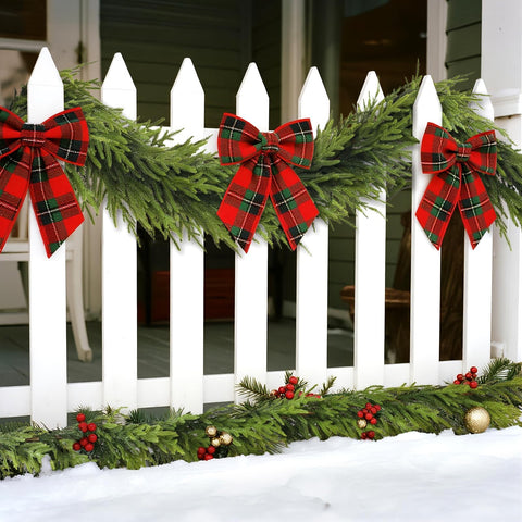 FOTEEWL garland length compared to ruler showing accurate 5-foot scale