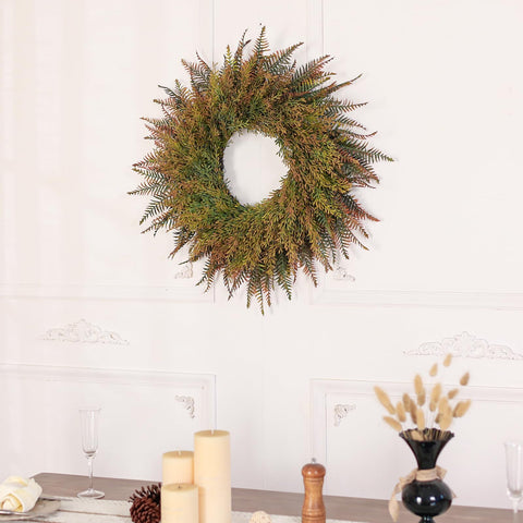 FOTEEWL side profile showing wreath fullness and layered shape