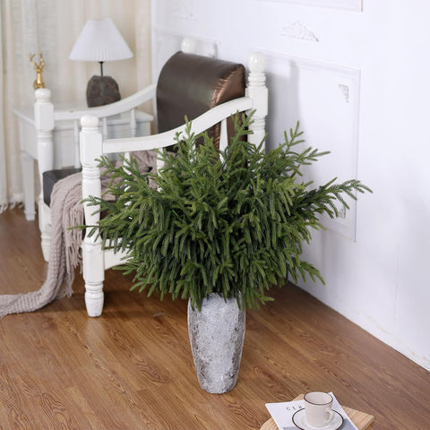 FOTEEWL branches in a tall vase demonstrating height and elegant entryway styling