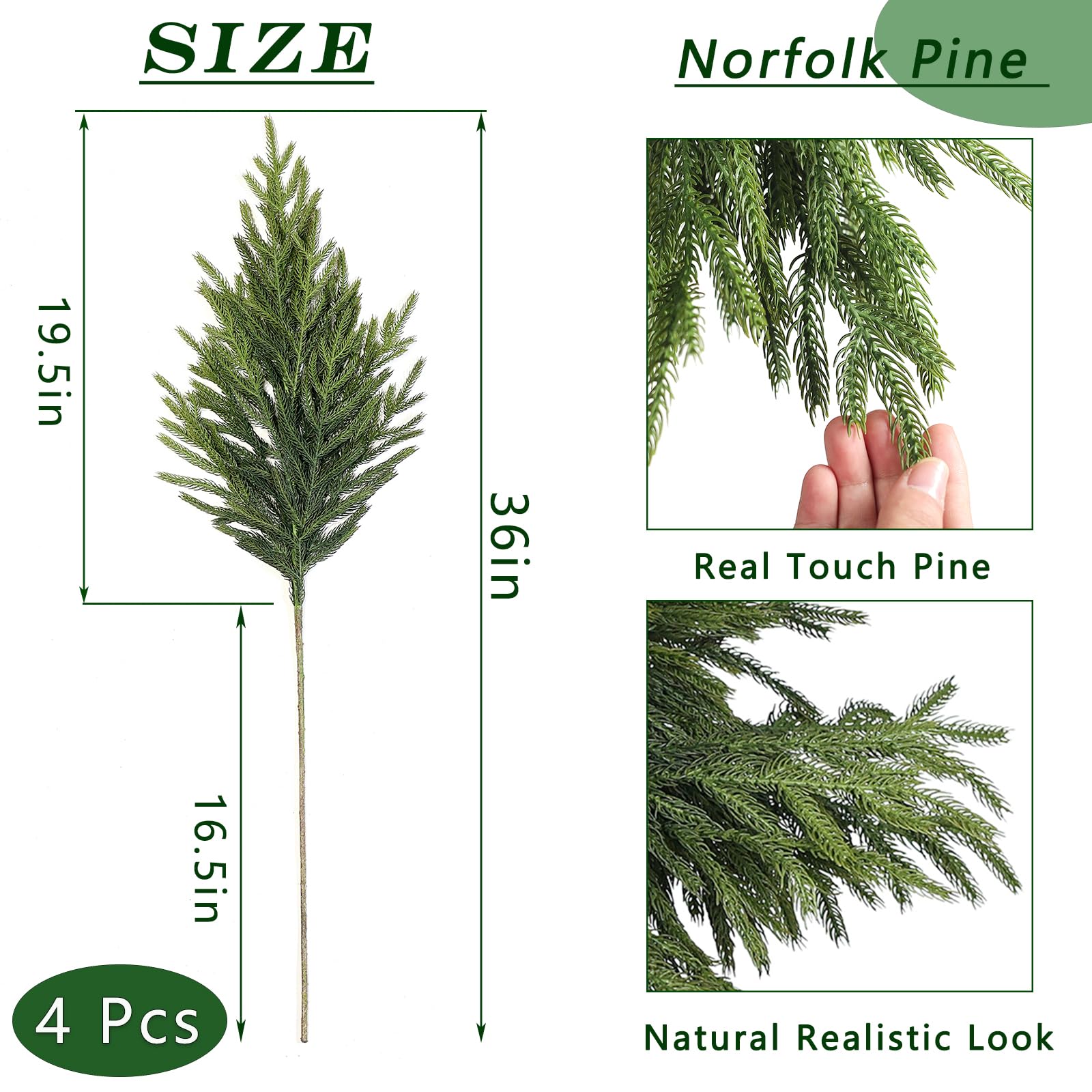 FOTEEWL stems assembled into a wreath showing easy craft use and volume enhancement