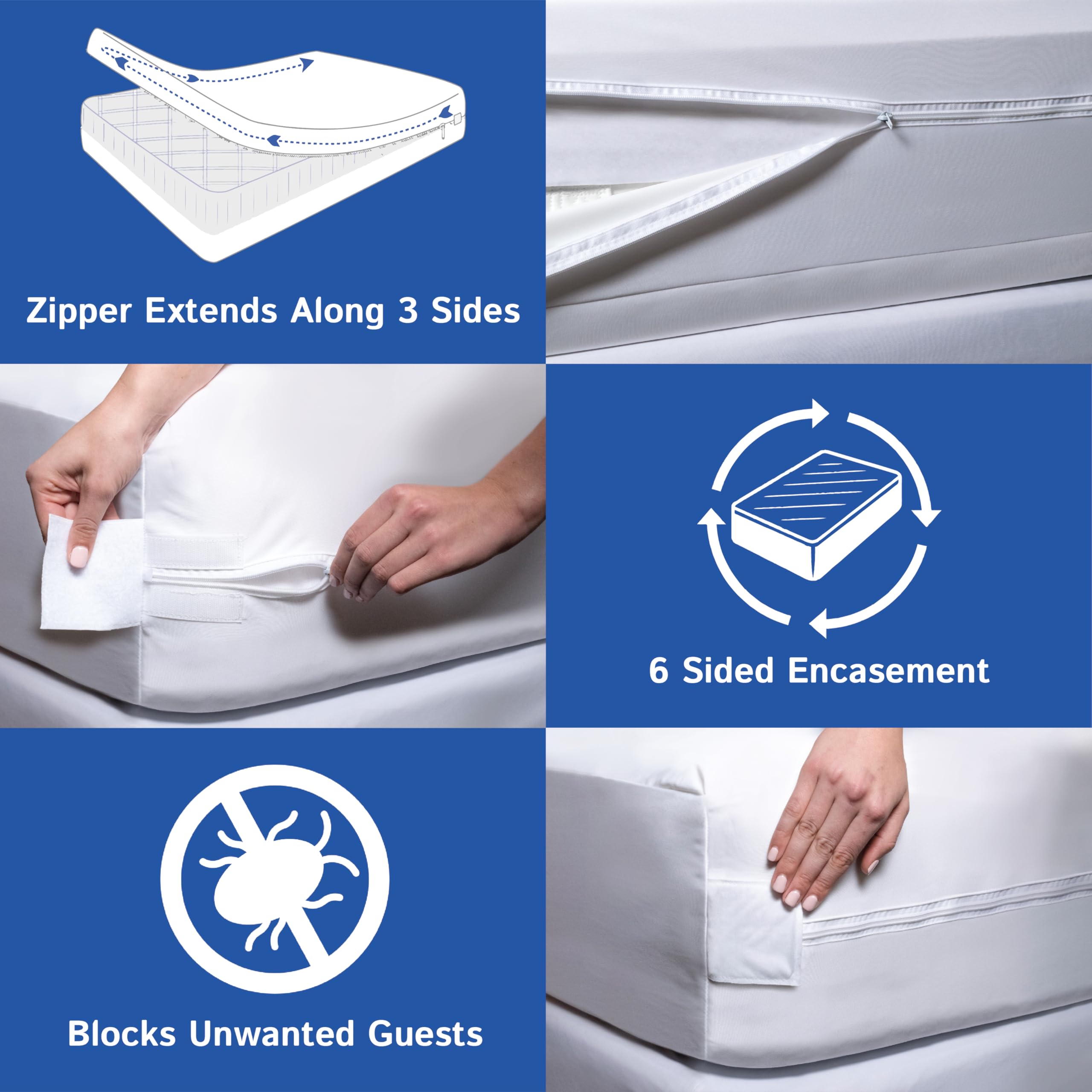 Four Seasons Essentials fits 12-16 inch mattress demonstrating correct depth and sizing benefit