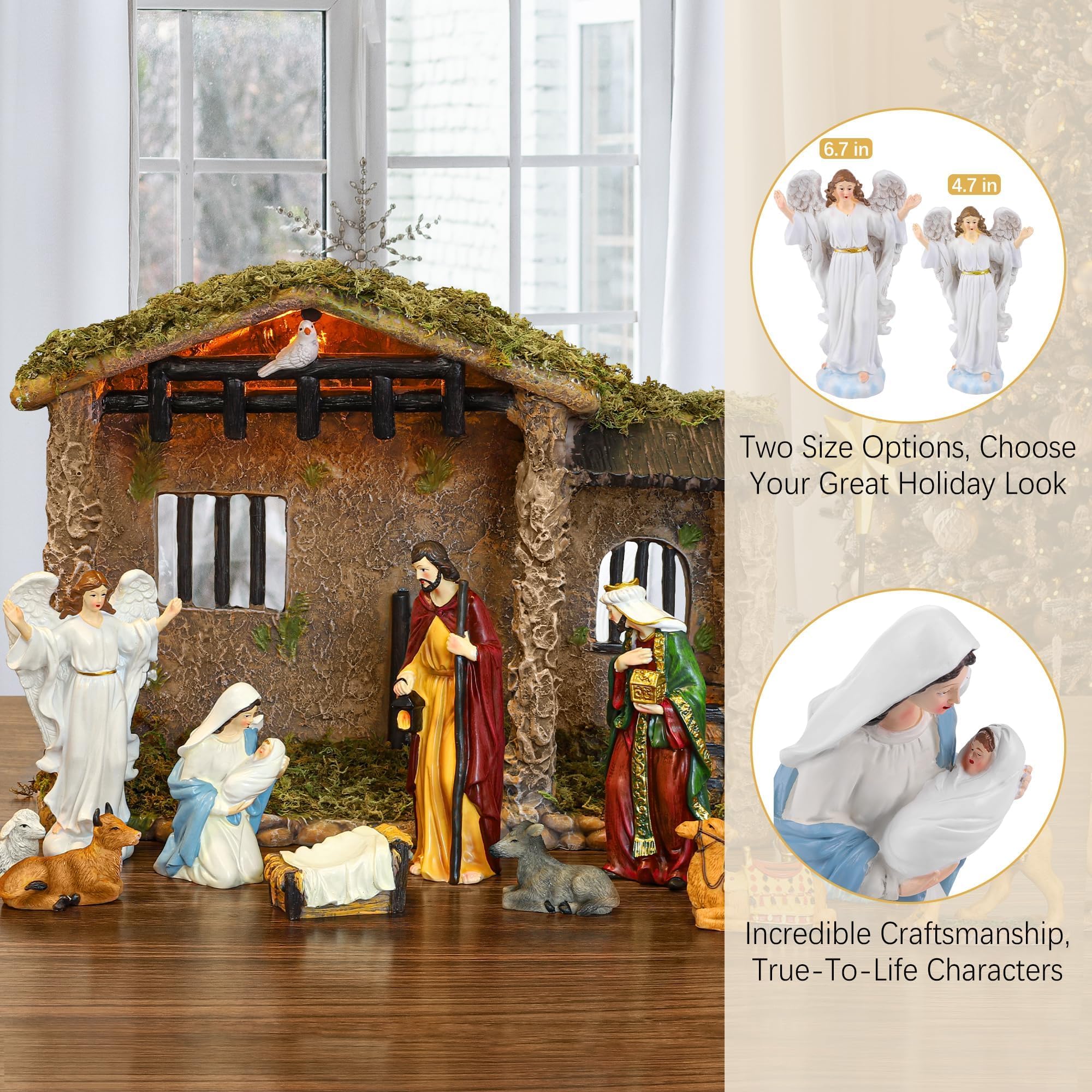 Fovths animal figures including camel donkey and sheep demonstrating realistic poses