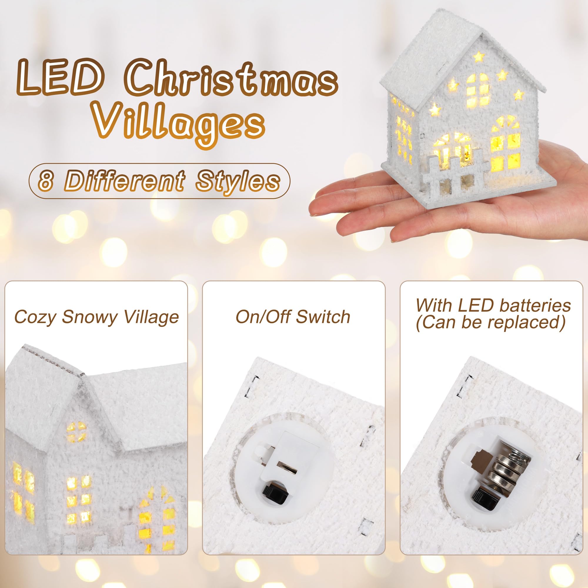 Fovths resin figurines and trees arranged to show customizable scenes benefit