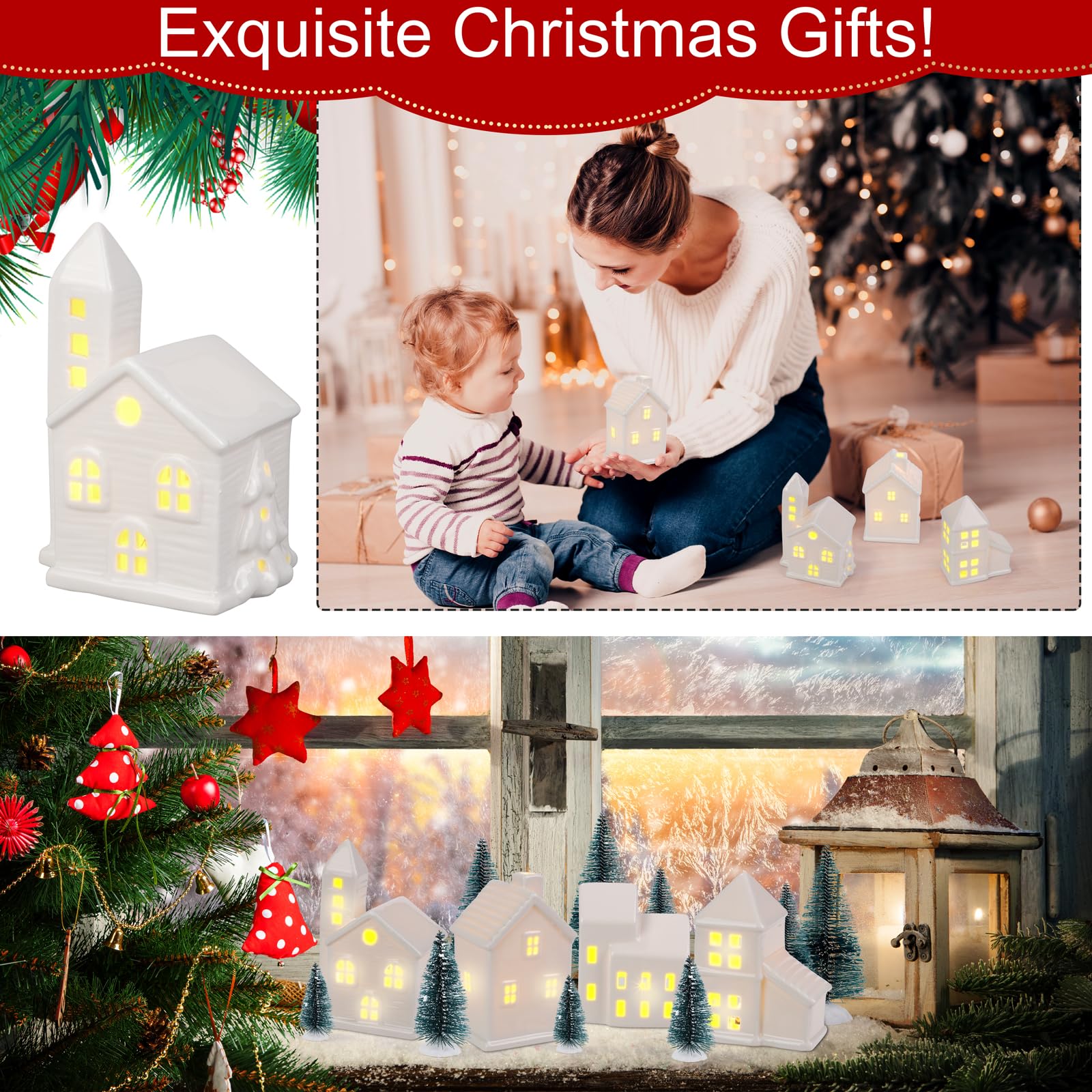 Fovths mantel lifestyle display presenting ready-to-use holiday centerpiece