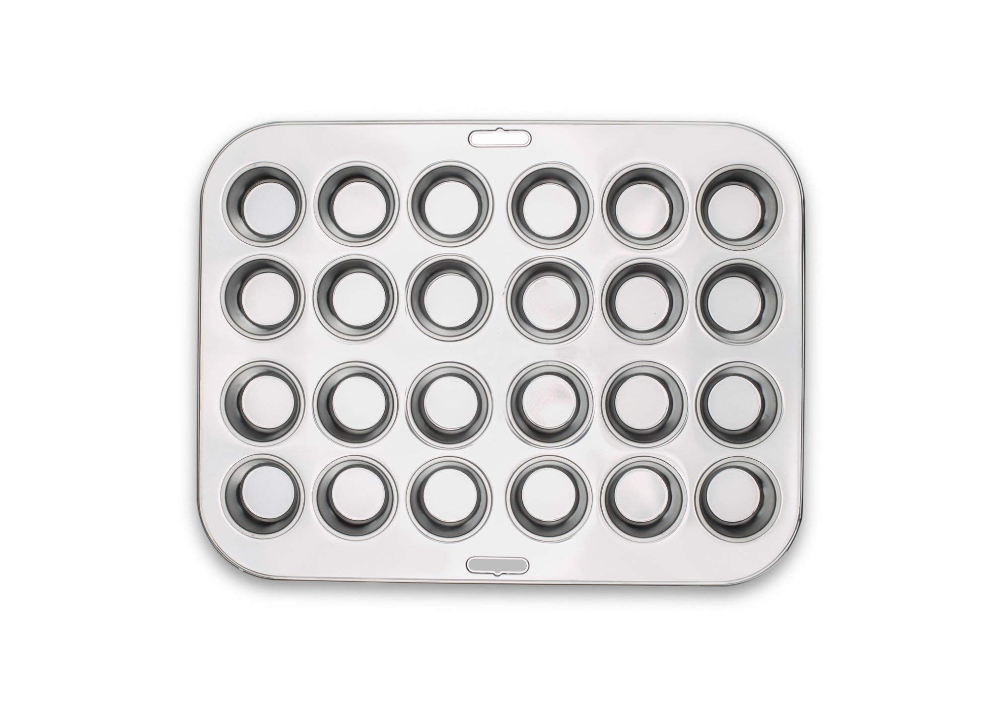 Fox Run pan next to a ruler shows compact dimensions and lightweight handling for easy storage