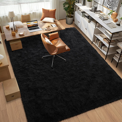 Foxmas rug placed under sofa showing anchoring and decor enhancement