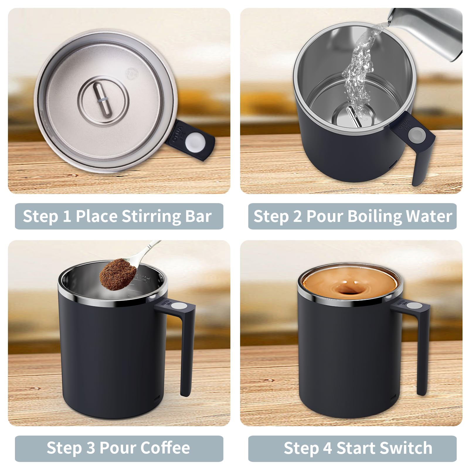 FOXNSK magnetic stainless stir bar close-up highlighting quiet, balanced mixing performance