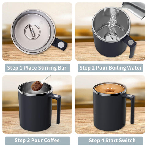 FOXNSK magnetic stainless stir bar close-up highlighting quiet, balanced mixing performance