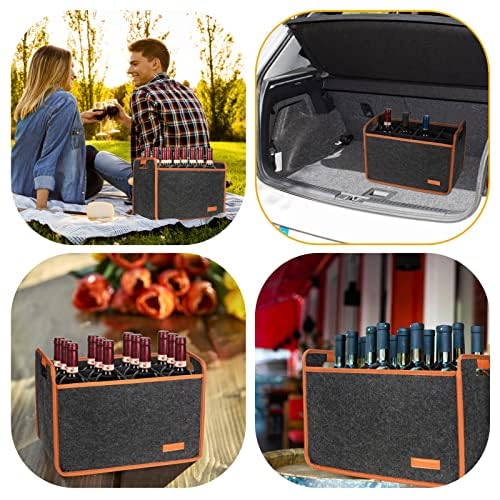 Foyego tote stored in car trunk with supplies, space-saving and multipurpose organizer