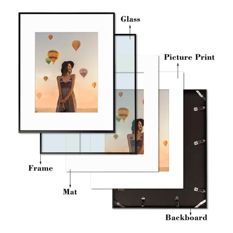 Frametory scale comparison with 11x14 photo demonstrating fit and proportion