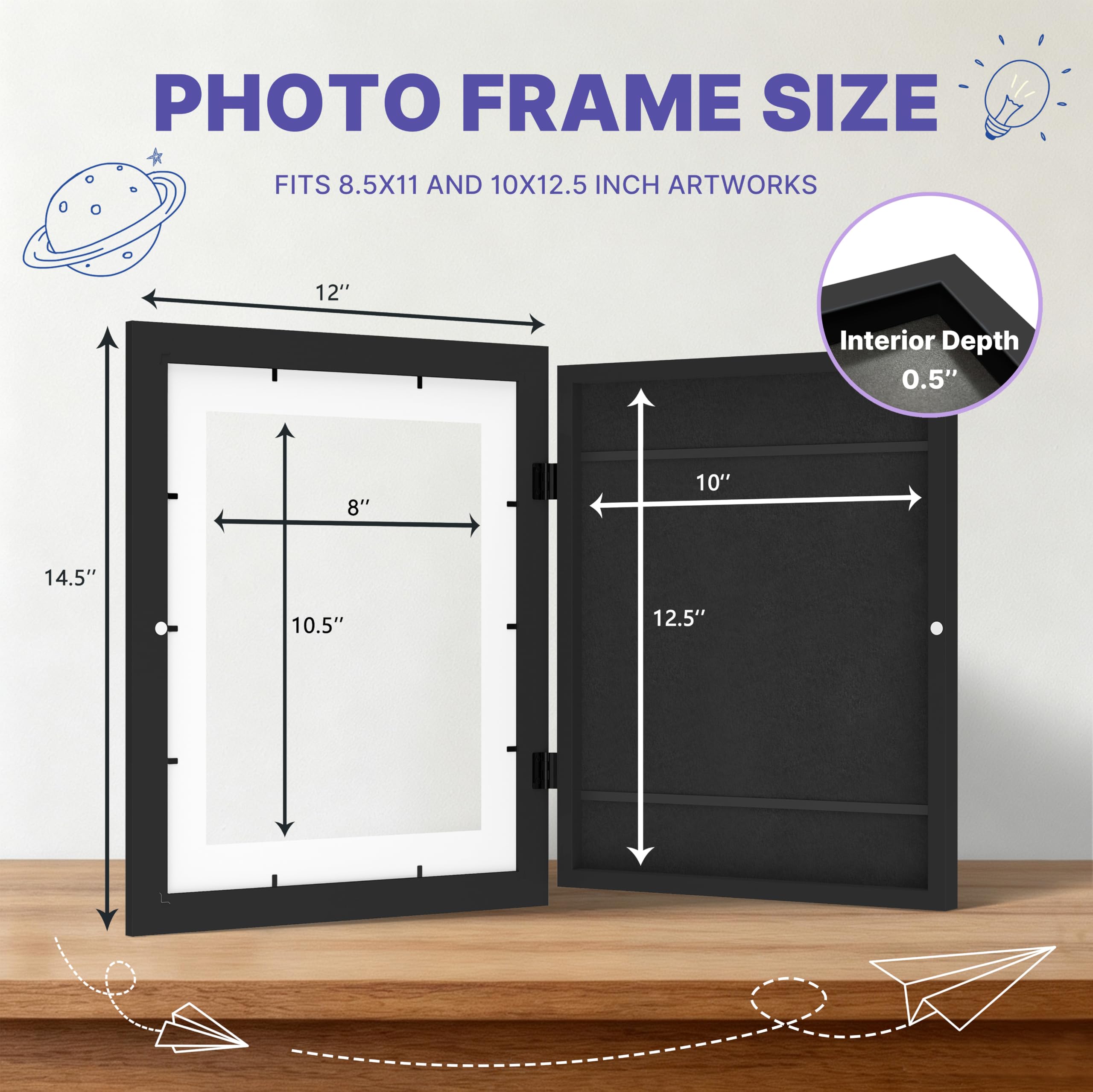 FrameWorks closeup magnetic door highlighting quick access for artwork changes