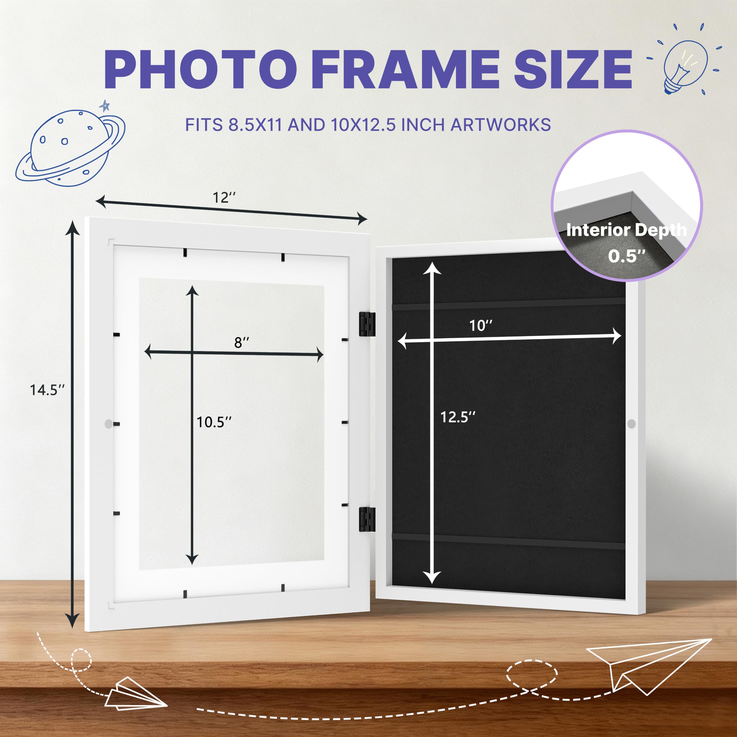 FrameWorks magnetic door close-up demonstrating easy front access and quick artwork swaps