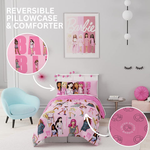 Franco Barbie in dorm room lifestyle styled on a twin bed to show campus-ready convenience