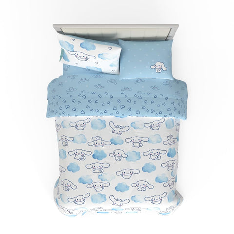 Franco Cinnamoroll comforter front featuring character and calming blue tones for cozy sleep
