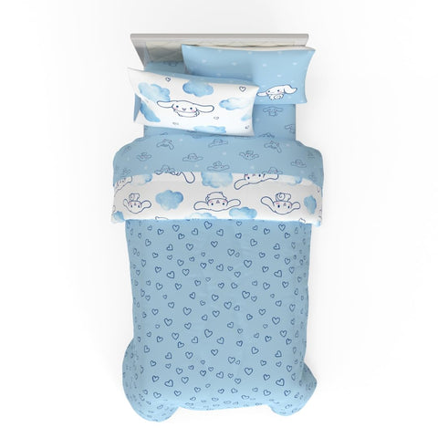 Franco Cinnamoroll reverse heart pattern offering a softer coordinated bedroom look