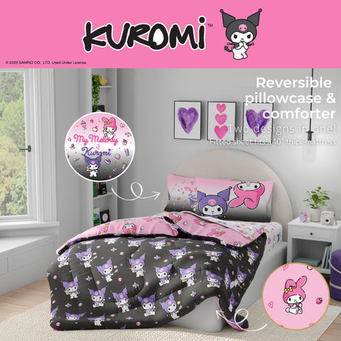 Franco comforter styled on a bed in a room demonstrating character appeal
