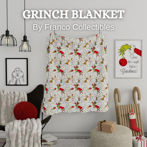 Franco Grinch fabric close-up highlighting micro raschel plush texture and soft feel