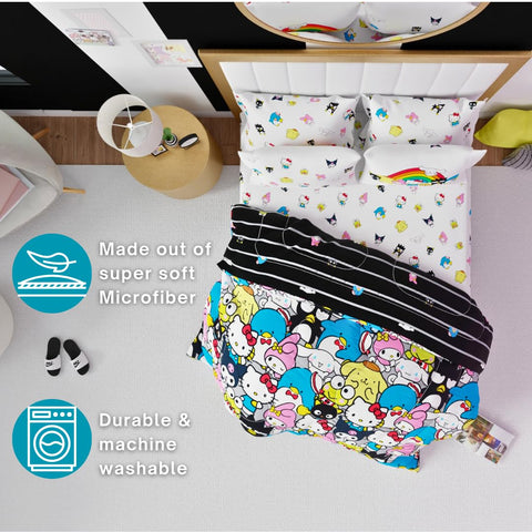 Franco Hello Kitty styled bedroom scene showing how set brightens a room with playful charm