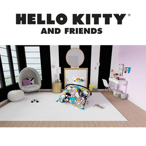 Franco Hello Kitty set on twin bed in bedroom scene inspiring playful ambiance