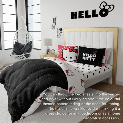 Franco Hello Kitty microfiber texture close-up highlighting softness and long-lasting feel