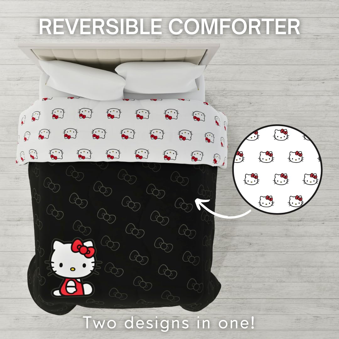 Franco Hello Kitty microfiber fabric close-up highlighting super-soft texture and durability