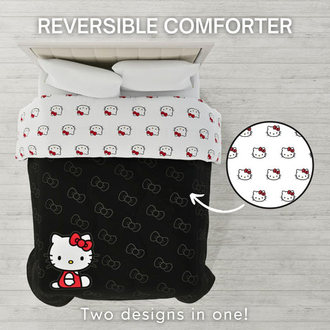 Franco Hello Kitty microfiber fabric close-up highlighting super-soft texture and durability
