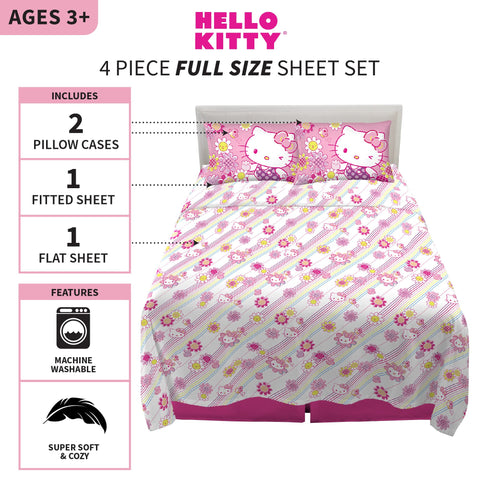Franco Hello Kitty microfiber fabric close-up highlighting soft texture and long-lasting print