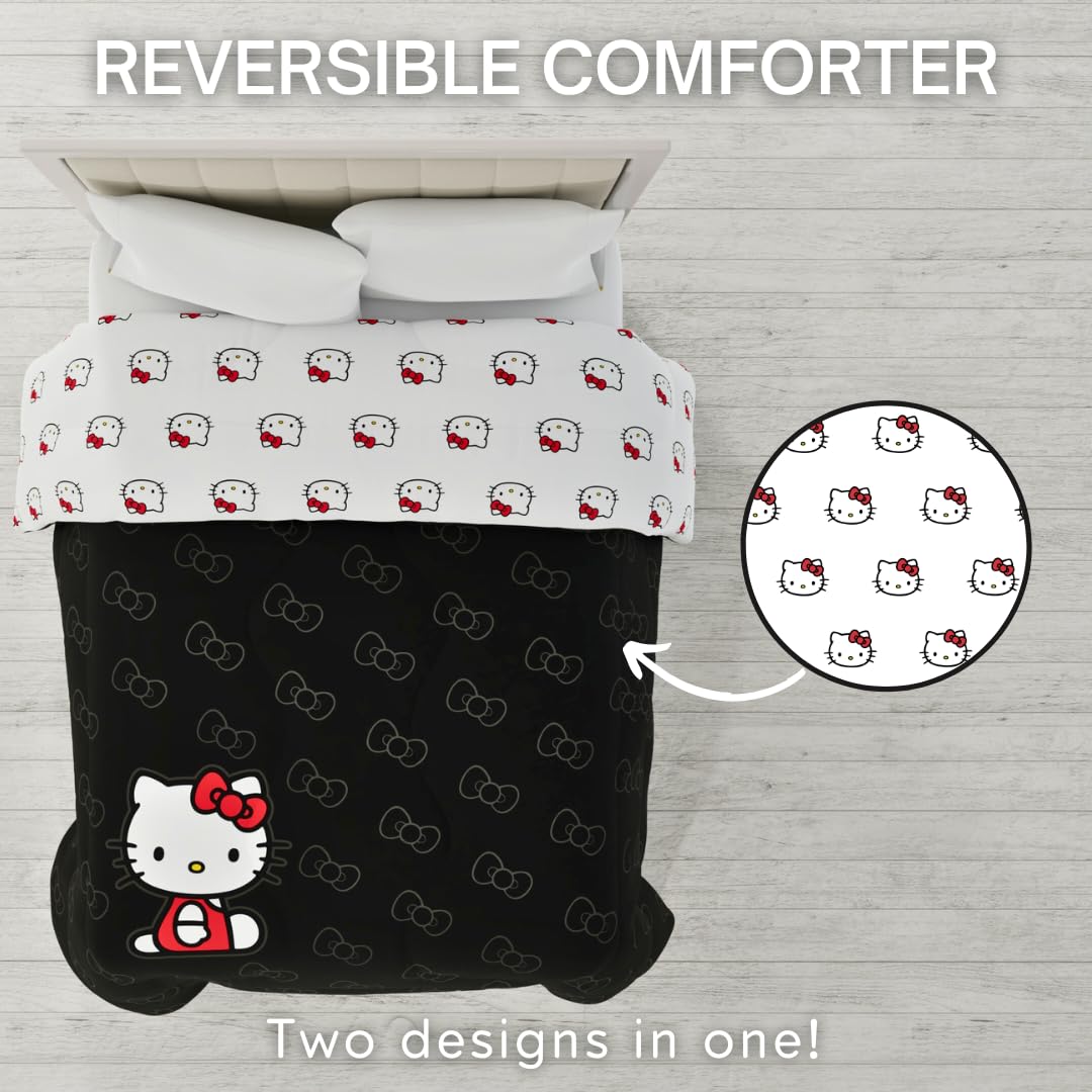 Franco Hello Kitty microfiber texture detail highlighting softness and durable weave