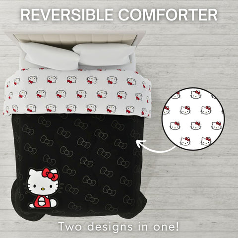 Franco Hello Kitty microfiber texture detail highlighting softness and durable weave