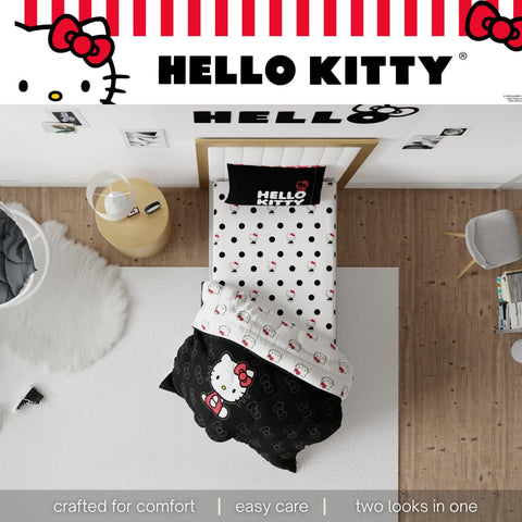 Franco Hello Kitty fitted sheet corner with elastic for secure fit