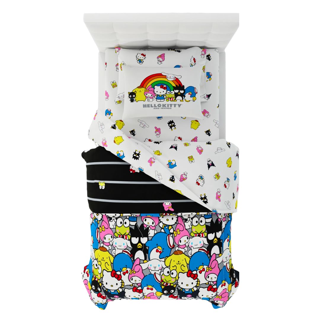 Franco Hello Kitty front comforter with vibrant characters for joyful decor