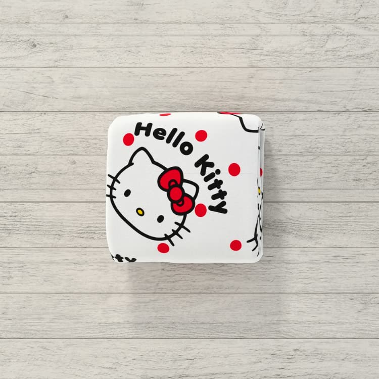 Franco Hello Kitty graphic close-up of polka dot artwork offering bright cheerful appeal