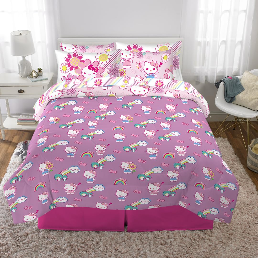 Franco Hello Kitty label and size comparison highlighting included pieces and fit