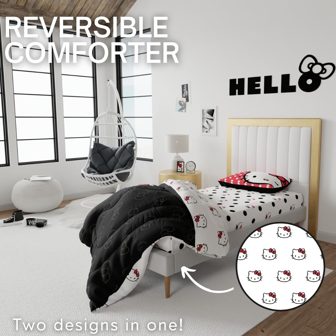 Franco Hello Kitty microfiber texture detail highlighting softness and cozy feel