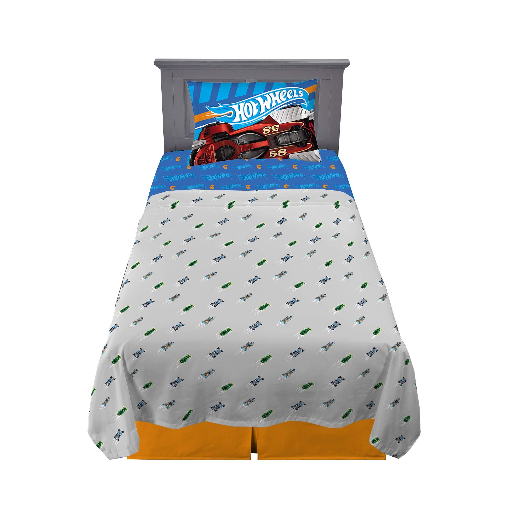 Franco Hot Wheels front packaging showing set components and bright branding, appeals to kids
